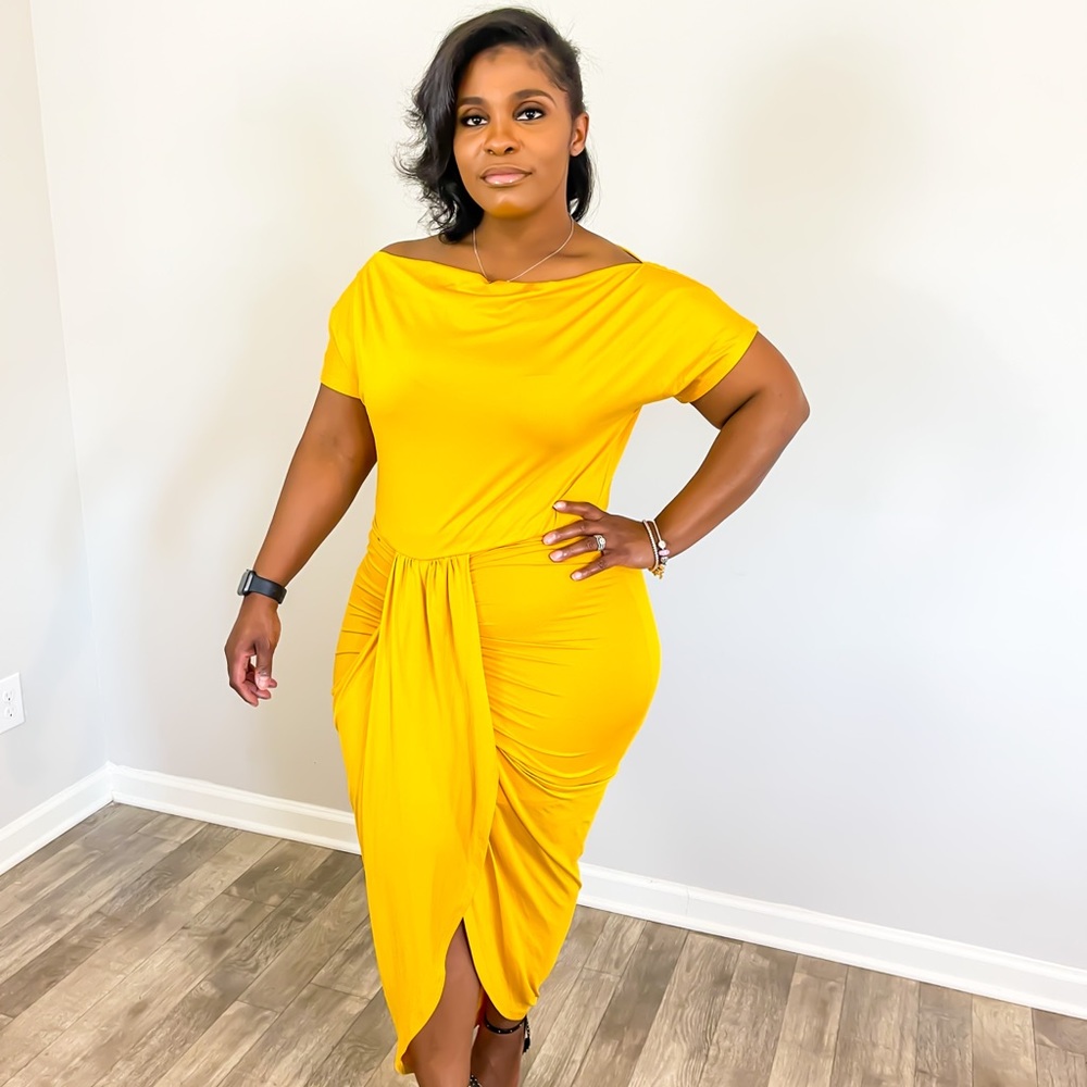 Ruched Bodycon Dress